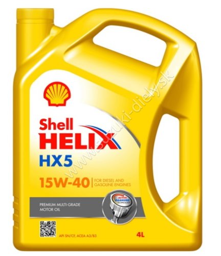 Motorový olej Shell Helix Super 15W40 4L