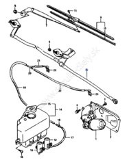 Mechanizmus stieračov Suzuki Vitara - pre Anglickú verziu