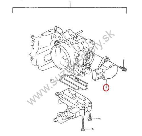 Snímač polohy škrtiacej klapky Vitara - Image 4