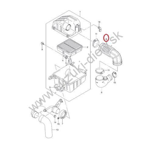Hadica vzduchového filtra Jimny - Image 3