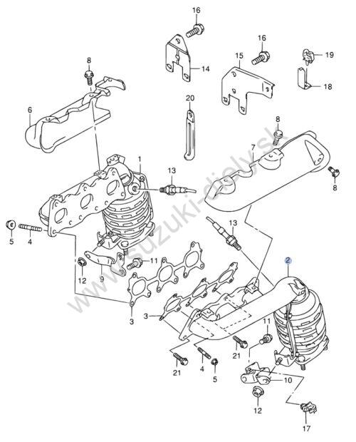 Katalyzátor SUZUKI ľavý - Image 4