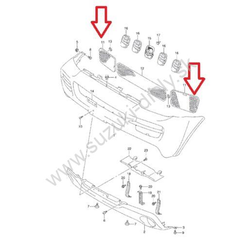 Mriežka predného nárazníka Jimny - Image 2