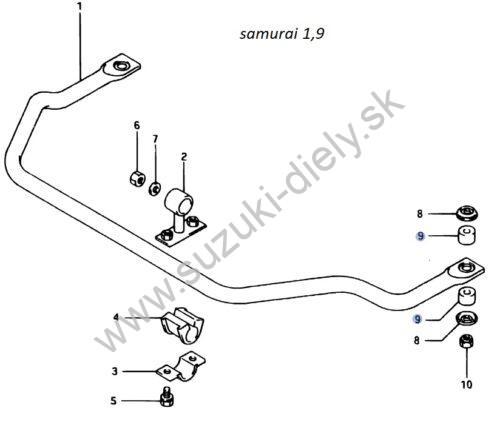 Silenblok do tlmiča a čapu stabilizátora Suzuki - Image 2