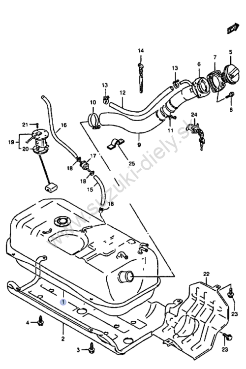 Nádrž Suzuki Vitara 88-98r 5 dverové HDi - Image 5