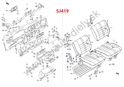 Skrutka držiakov sedadla/časti prístrojovej dosky pre Vitara / Swift / Samurai - Image 5